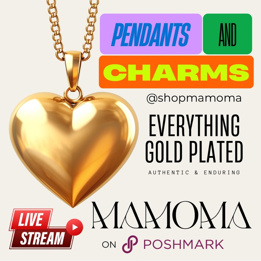 Gold OR Silver Plated Pendants & Charms (Show Listing) - Picture 1 of 1